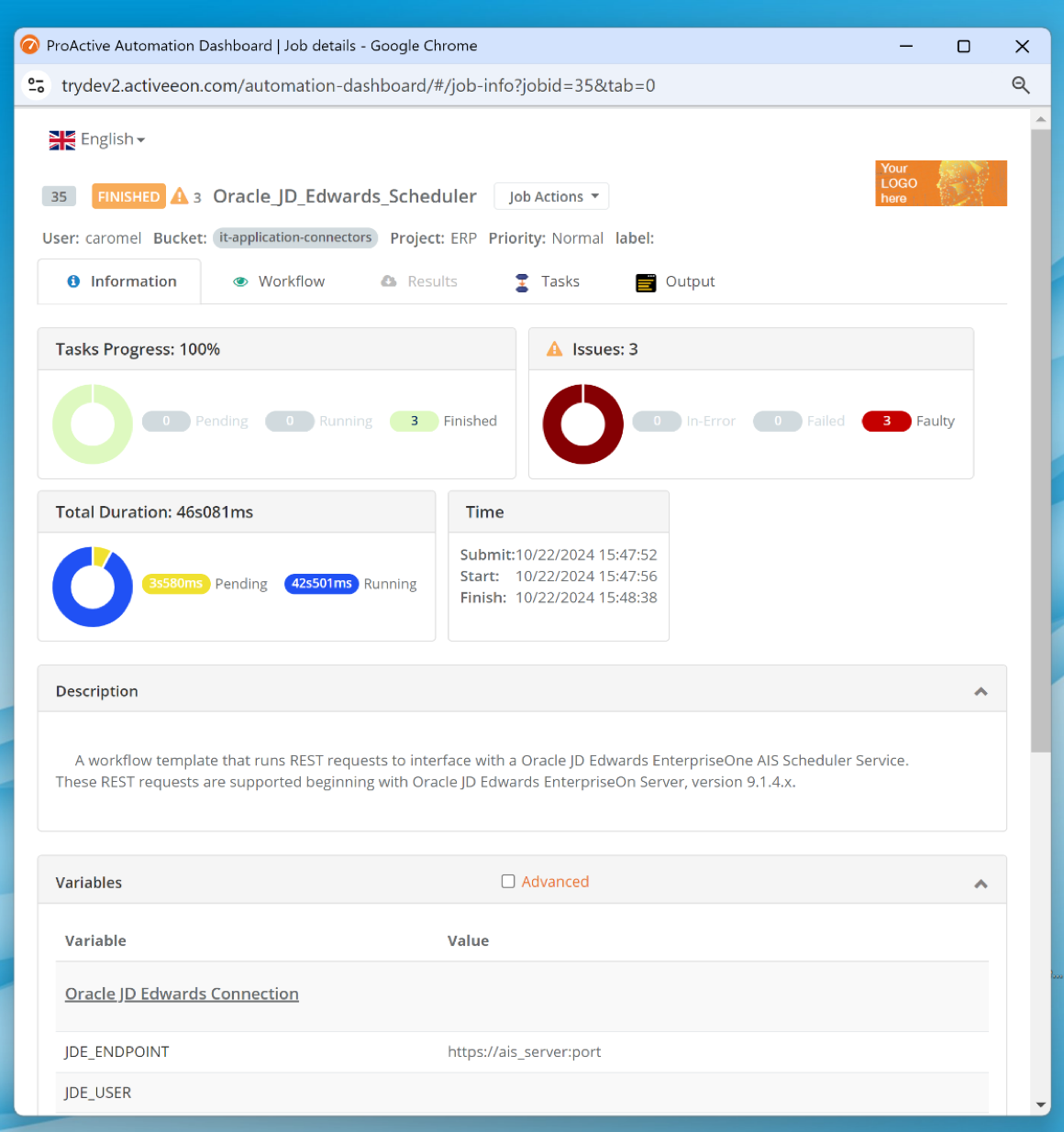 workflow execution